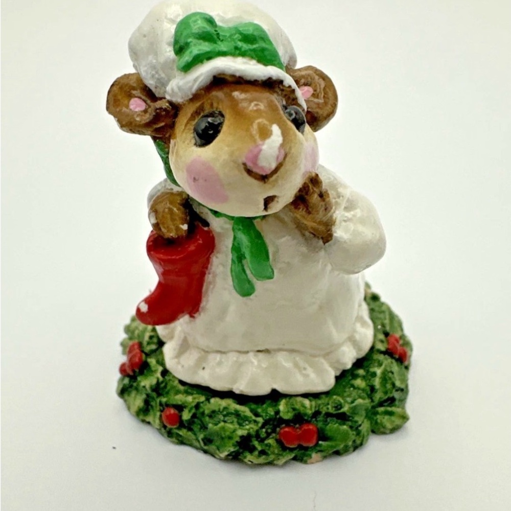 Wee Forest Folk CHRIS-MISS Christmas Stocking M-32 Annette Petersen 1978 WFF